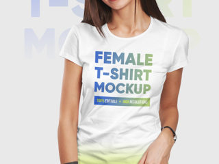 Female T-Shirt Mockups Vol3. Part 1