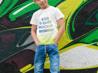 Kids Boy T-Shirt Mockups Vol4