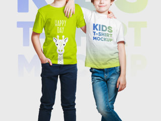 Kids Boy T-Shirt Mockups Vol3